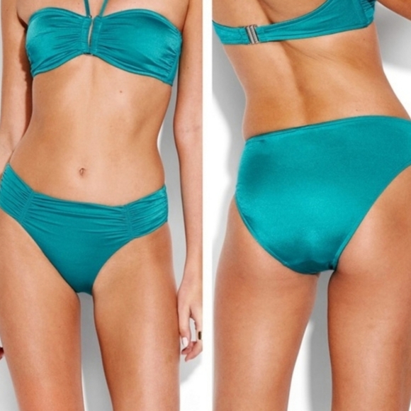 SEAFOLLY Green Shine On Bikini Bottom - Picture 1 of 3